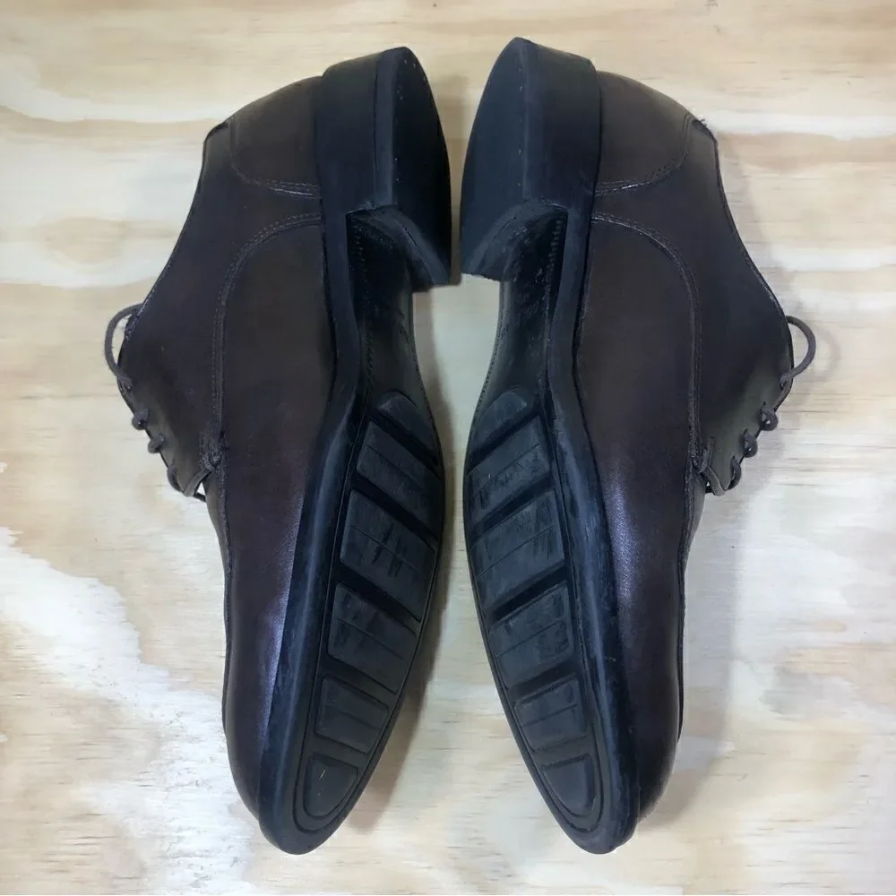 Cole Haan Brown Leather Grand OS Lace Up Oxfords Shoes Men’s Size 8 Wide